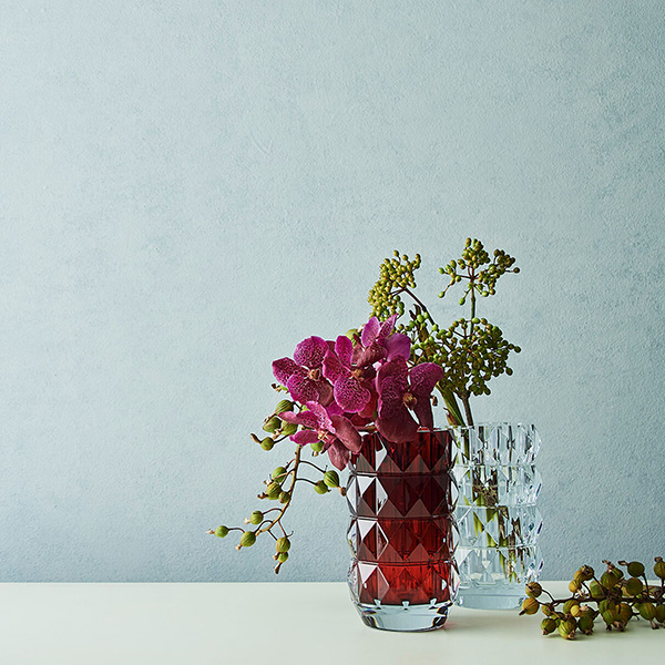 Baccarat Louxor Red Round Vase